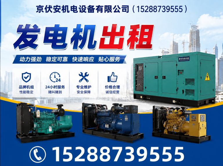 许昌柴油发电机组出租展示图